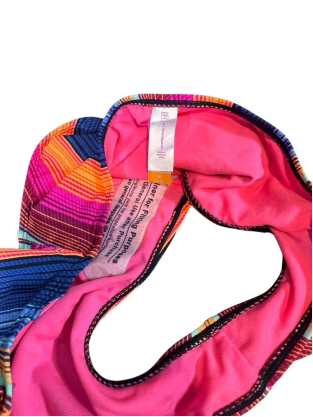 Women's no boundaries Bikini Bottom M Multicolored nwot - Picture 3 of 3